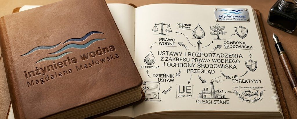 Ustawy i rozporządzenia z zakresu prawa wodnego i ochrony środowiska — schemat powiązań